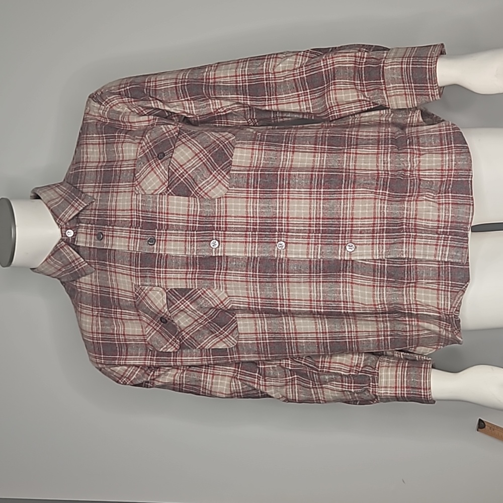 Windbreaker men's plaid button down